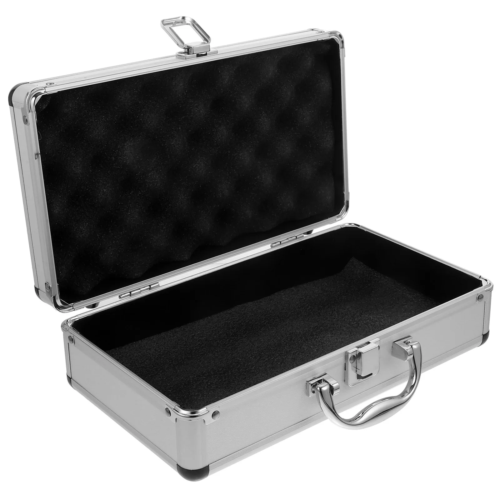 Aluminum Hard Case Large Capacity Tool Storage Box For Home Office Travel Portable Metal Container Toolbox Medicine Case