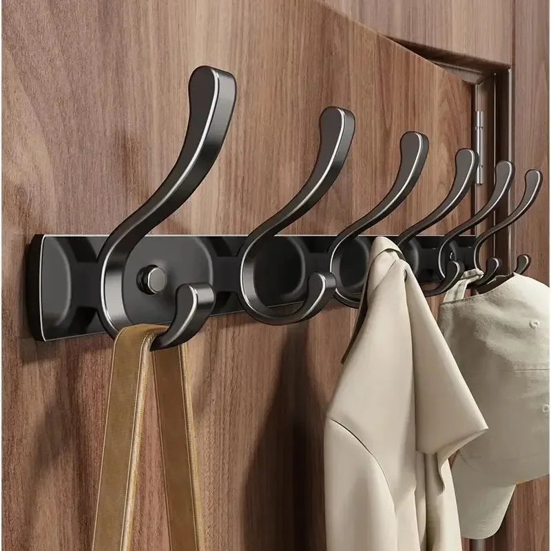 Non Perforated Robe Hooks Wall Hung Doors Rear Hangers Coat Hooks Strong Load Bearing Clothes Hangers