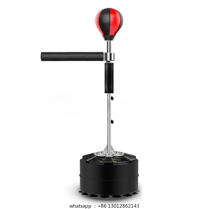 Household adult and children's boxing ball reaction target rotating vertical stick target evasion training device