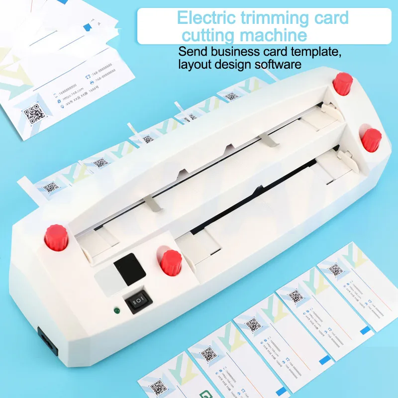 Przecinarka do kart Rozmiar A4 Elektryczna przecinarka do kart 90 * 54 mm Rozmiar karty Wytrzymała, precyzyjne dostrajanie Elektryczna maszyna do