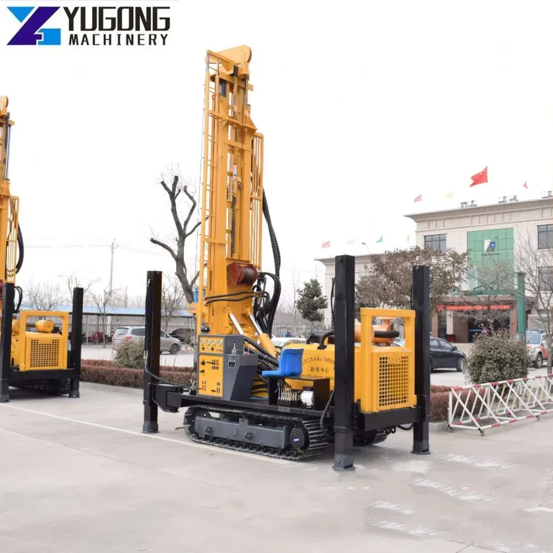 200m Depth Rock Drilling Rig Machine 300 Meter Air DTH Drill Rig Construction Water Well Bore Hole Drilling Rig Machinery for US