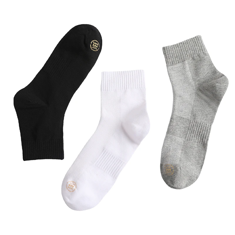 6Pair Men\'s Socks Summer Mesh Soft Cotton Blend Socks Athletic Sport Gym Casual Socks Breathable Fashion Comfortable Male Sock