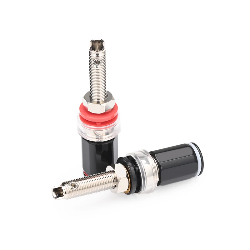 4PCS HiFi Banana Terminal Binding Post Gold Plated for Long type Banana Jack Amplifier Connector