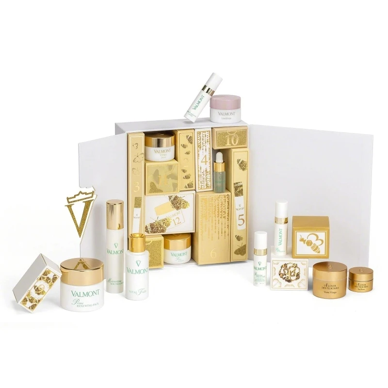 2025customized.Custom Design Cosmetic Skincare Recyclable Handmade Luxury Box 24 Days Advent Calendar Box With