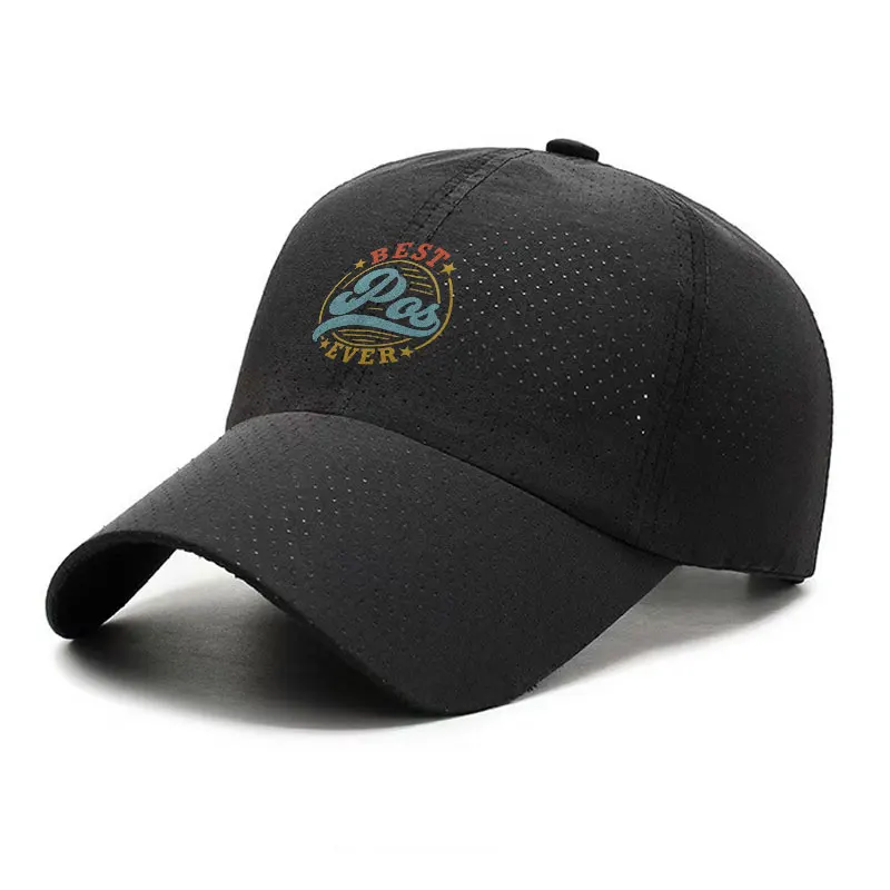 Best Pops Ever Quick Dry Baseball Cap for Men Breathable Sun Hat Fathers Day Gift