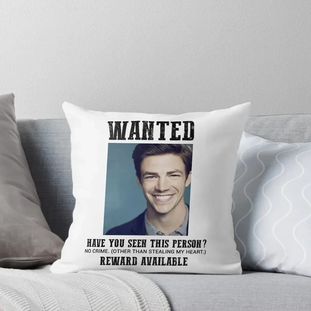 wanted: grant gustin Throw Pillow Custom Cushion pillow cover christmas Pillow Cover Sofa Cover