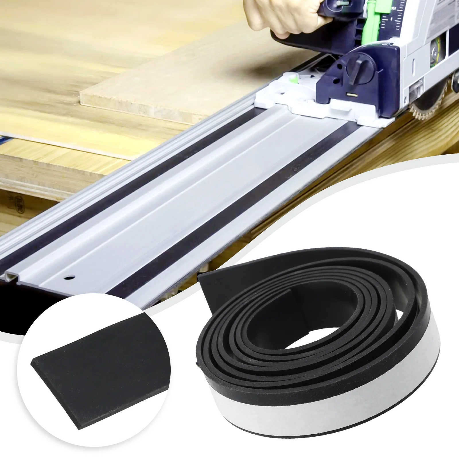 

1.4 Meter Strip Guide Rail Splinter Guard For Guide Rails Easy Installation Edge Fitting Clean Cut Guide Rail Accessory