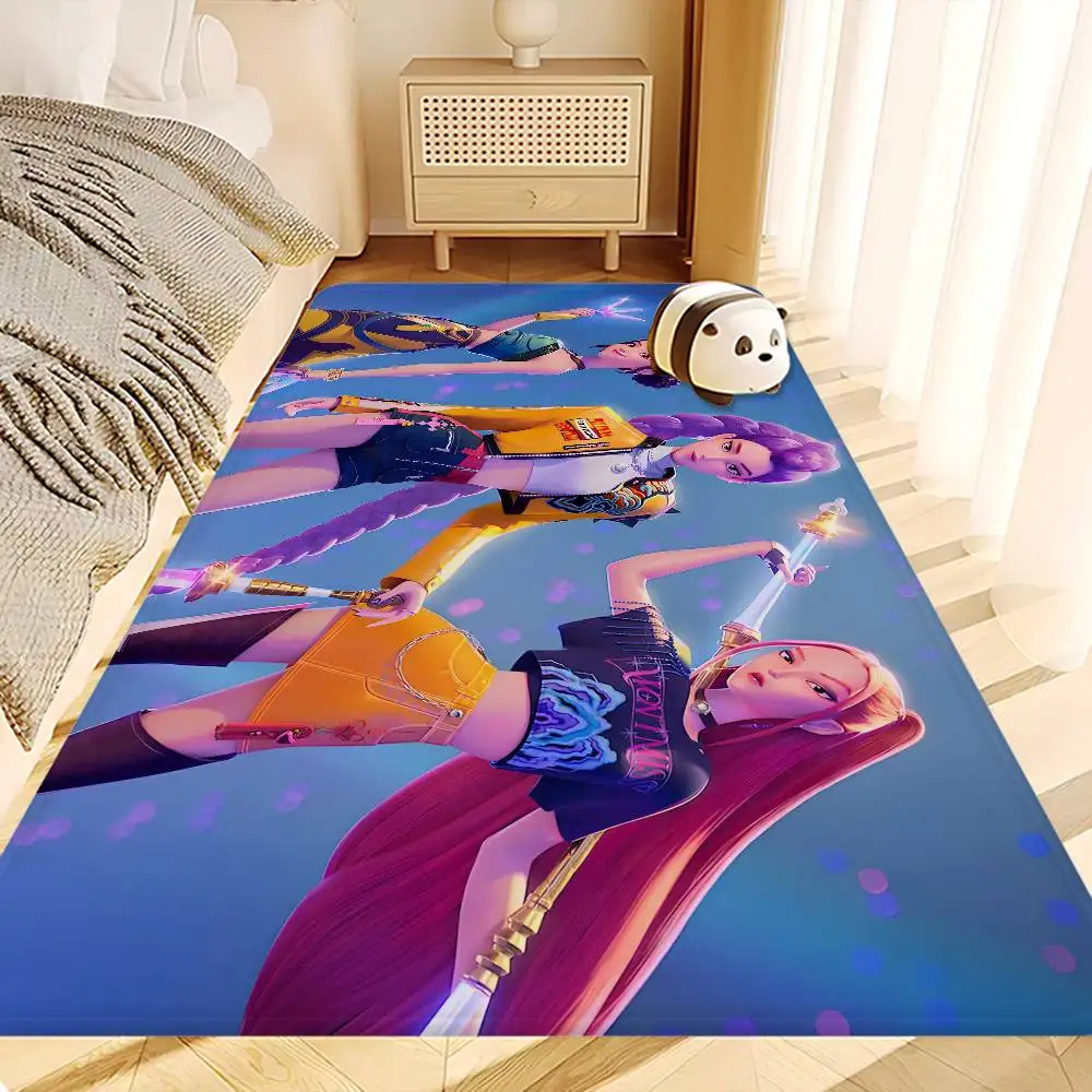

KPop D-Demon H-Hunters Room Mats Washable Non-Slip Living Room Sofa Chairs Area Mat Kitchen Doormat Area Rug