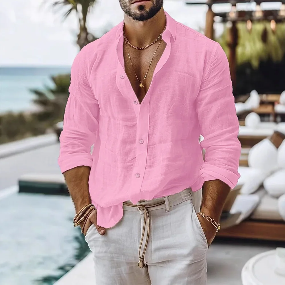 Thumbnail 4 - #74 Trending Cotton Linen Casual Shirts Right Now