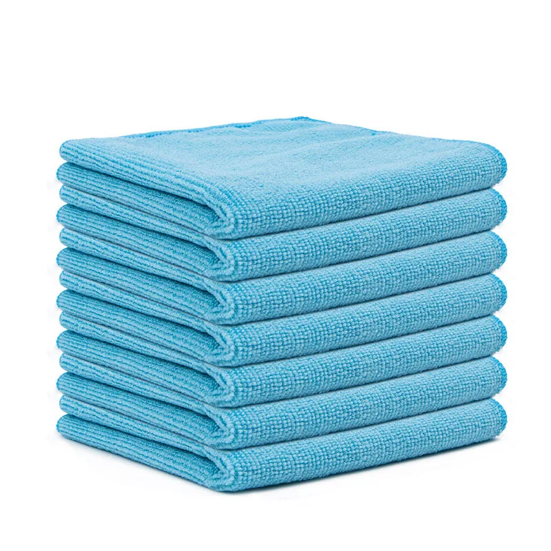 Super Absorbent Microfiber Cleaning Cloths Reusable Non Scratch Dish Towels for Kitchen Bathroom Car Glass Window Polishing view 6