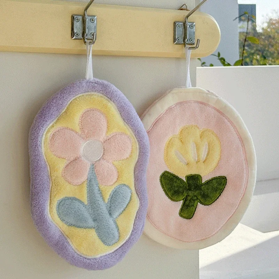 

Kawaii Hand Towel Absorbent Cleaning Cloth Hanging Towels for Kitchen Hand Cloth Kids Bathing Towel Bath Room Towel