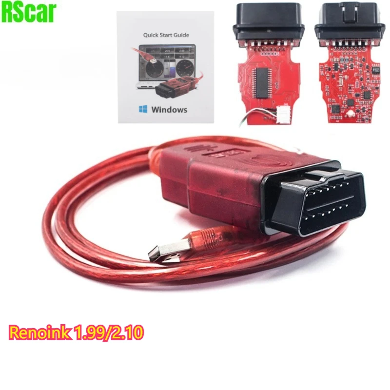 Renolink V2.10 для/Renault OBDII ECU Key Programmer Reno Link 1,99 USB диагностический интерфейсный кабель для автомобилей Dacia/кодирования ключей