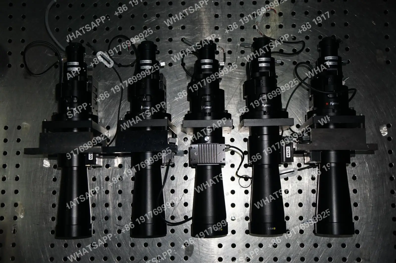 Моторизованный зум-объектив KYOWA EMZ-DH-4, микроскоп с телецентрической насадкой 0.5X