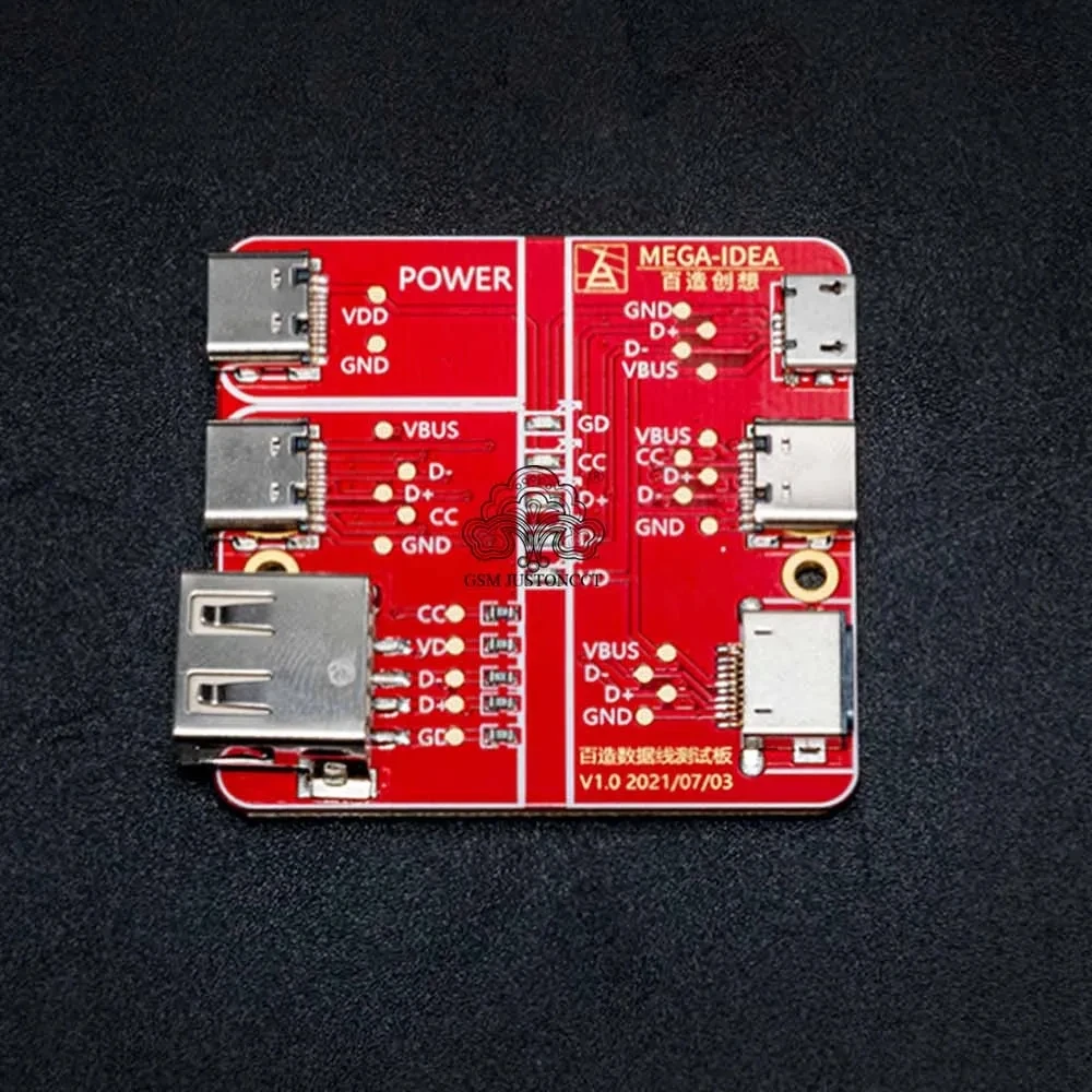 QIANLI MEGA-IDEA-Data Line on-off Detection Board, Fast Detecting for USB Micro and Type C Cable, Data Line, Switching