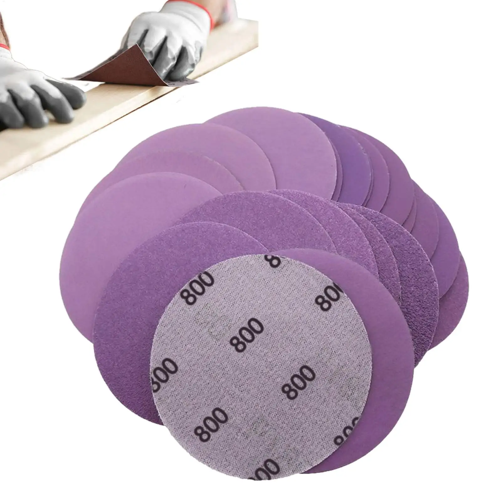 

Sanding Disc Hook And Loop Aluminum Oxide Sand Paper 60 Piece Wet Dry Drill Polish Attachment Professional For Metal Woodworking
