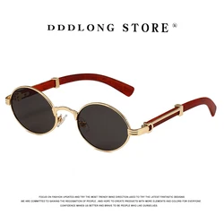 DDDLONG Fashion Small  Round Retro Sunglasses Women Classical Vintage Punk Sun Glasses For Men Eyewear Outdoor Shades D472