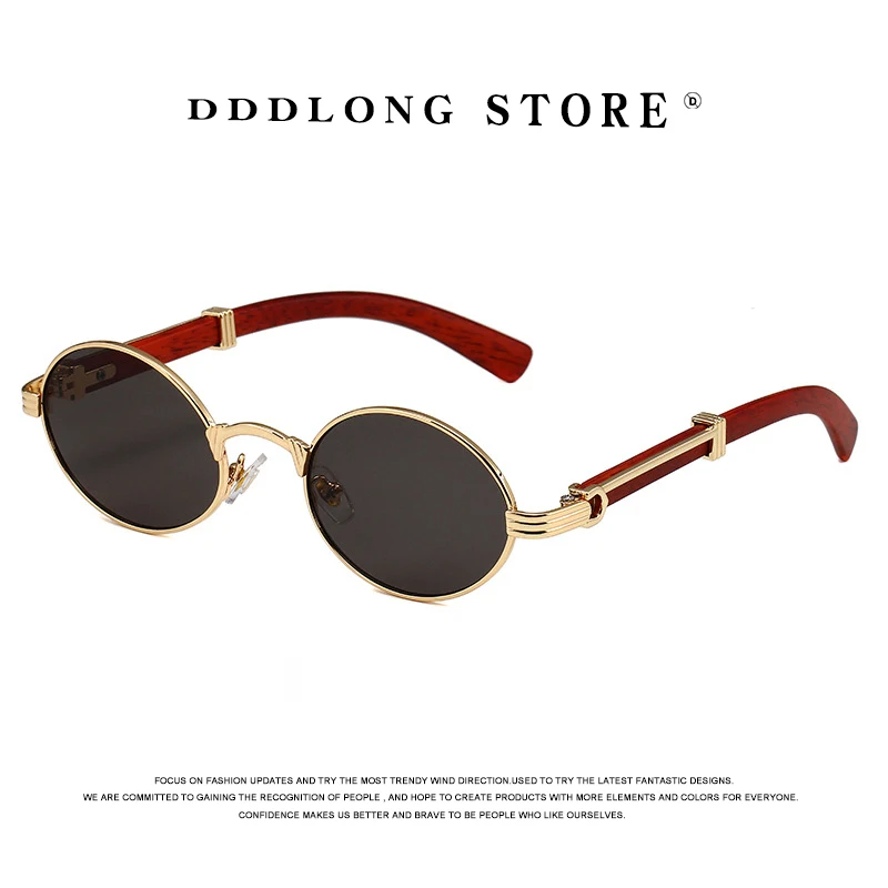 DDDLONG moda małe okrągłe okulary przeciwsłoneczne w stylu retro damskie klasyczne Vintage Punk okulary przeciwsłoneczne dla mężczyzn okulary odcienie zewnętrzne D472