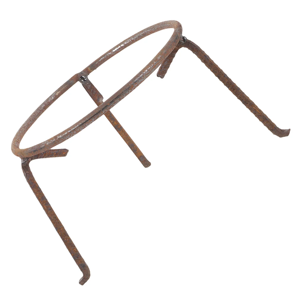 

Camping Stove Tripod Fire Basin Reusable Wok Rack Outdoor Pan Accessory Iron Pot Holder Durable BBQ Tool Multi Function