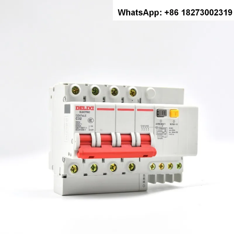 

Delixi Ship DZ47sLE 4 P Industrial Control RCBO Residual Current Operation 4-pole Electrical Circuit Breaker