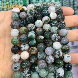 Natural White tree patterned agate Smooth Loose Handmade For Jewelry Making DIY Earrings Charm Bracelet 15
