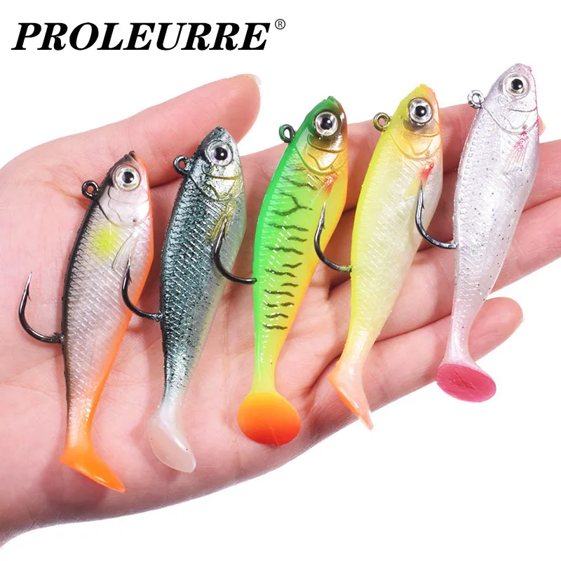 

1Pcs Paddle Tail Soft Fishing Lure 75mm 9.5g Shad Bait Swimbait Action Silicone Jig Wobblers Sea Freshwater Carp Bass Pike Pesca