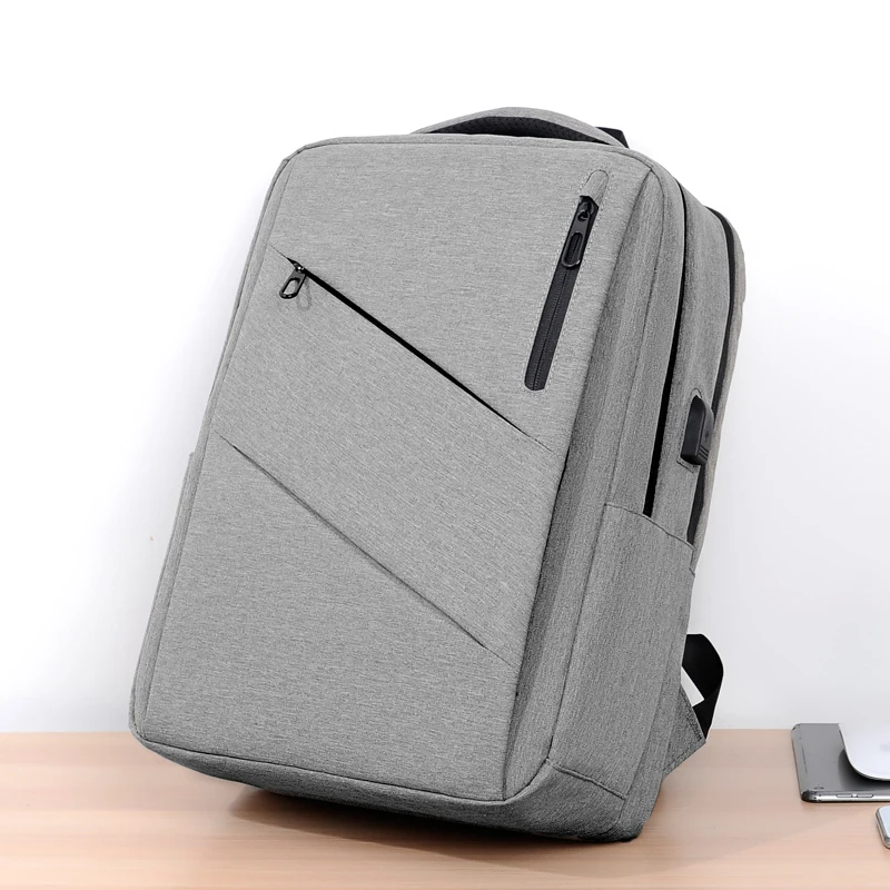 Riliended-Mochila Leve de Grande Capacidade para Homens, Mochilas City Business, Porta USB, Saco de Armazenamento Masculino