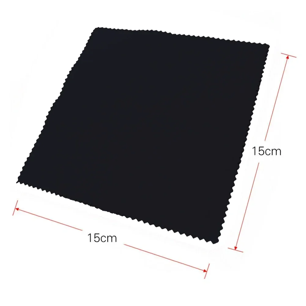 High Quality Practical Useful Cleaning Cloth Microfiber Black Cleaning Piano Polishing Soft Violin 5.9 * 5.9in