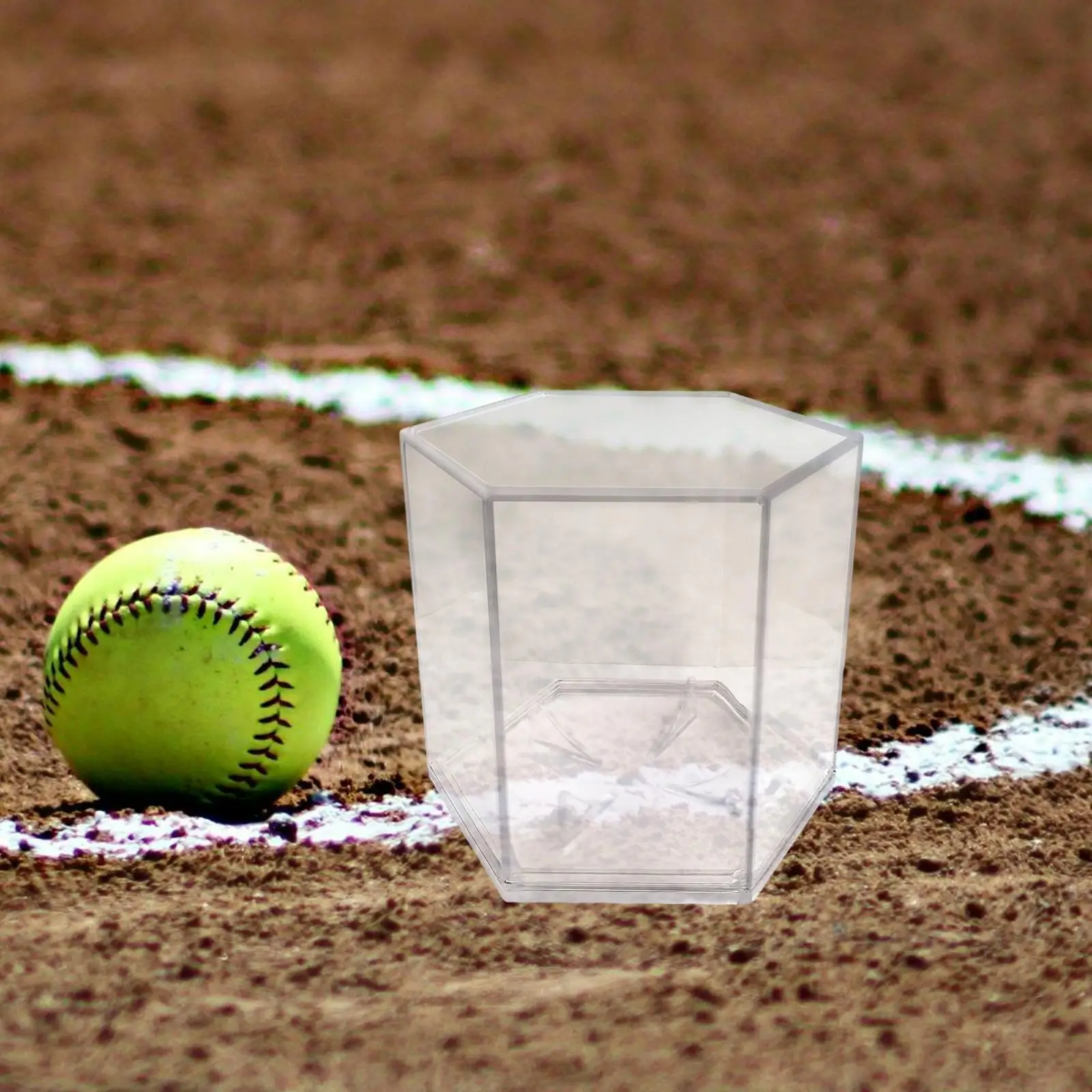 Golf Ball Display Case Memorabilia Showcase Souvenir Multifunctional Storage Box Protection Case for Baseball Collectible