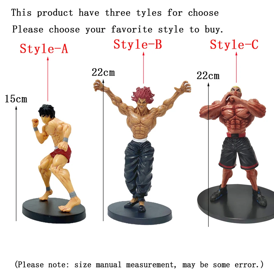 Funny Anime Hanma Baki the Grappler Yujirō Jack Hanma/Hammer Action Figure Statues Desk Ornaments Doll Model Collection Toy