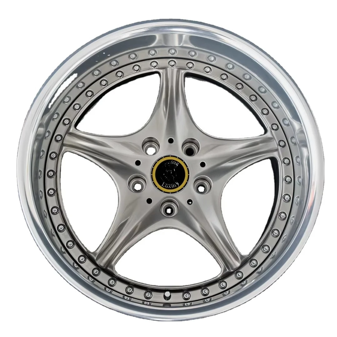 

Custom 2-Piece Forged Wheels 5x120 5x114.3 5x112 Alloy Rim 17-26 Inch for Passenger Cars New With 50mm ET