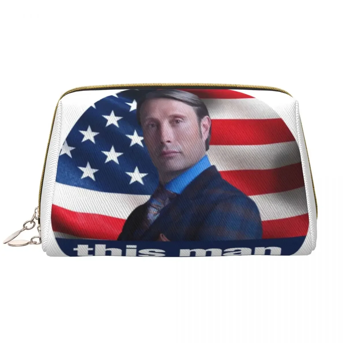 Custom Hannibal Horror Movie Toiletry Bag Women Cosmetic Makeup Organizer Ladies Beauty Storage Dopp Kit Box