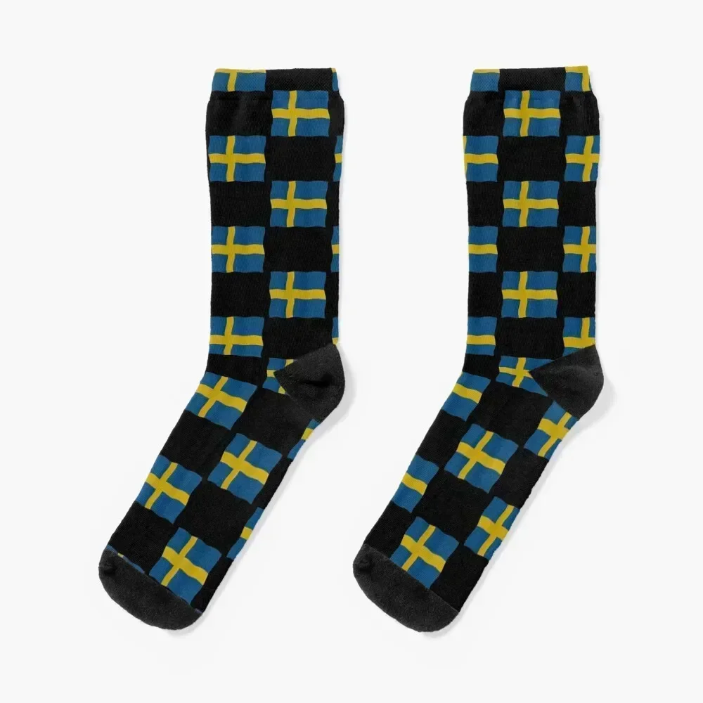 

Swedish flag Socks professional running Christmas cute Mens Socks Women's