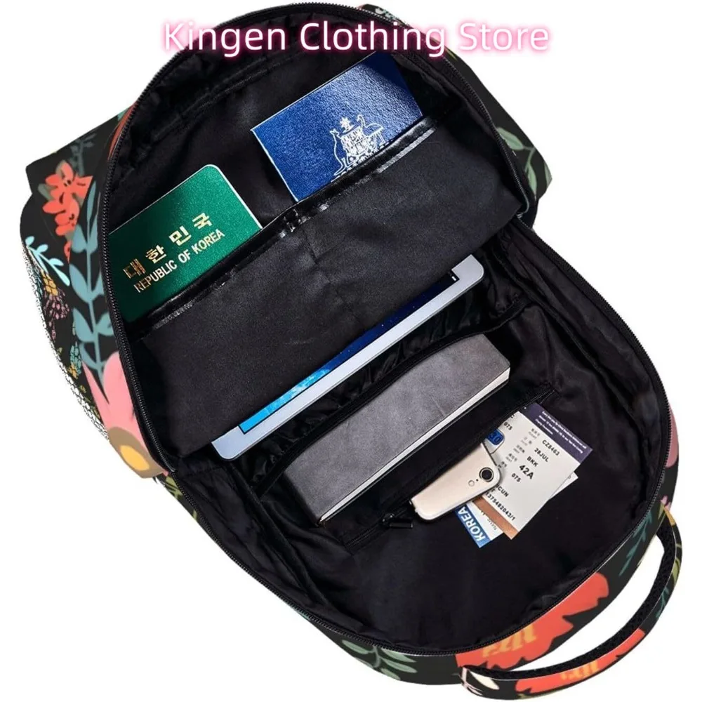 ดอกไม้สีสันสดใสตลกกระเป๋าเป้สะพายหลังแล็ปท็อปน้ำหนักเบากระเป๋าเดินทางอเนกประสงค์น้ำหนักเบากระเป๋าเป้สะพายหลังลำลองสำหรับวิทยาลัยทุกเพศสำหรับฉัน