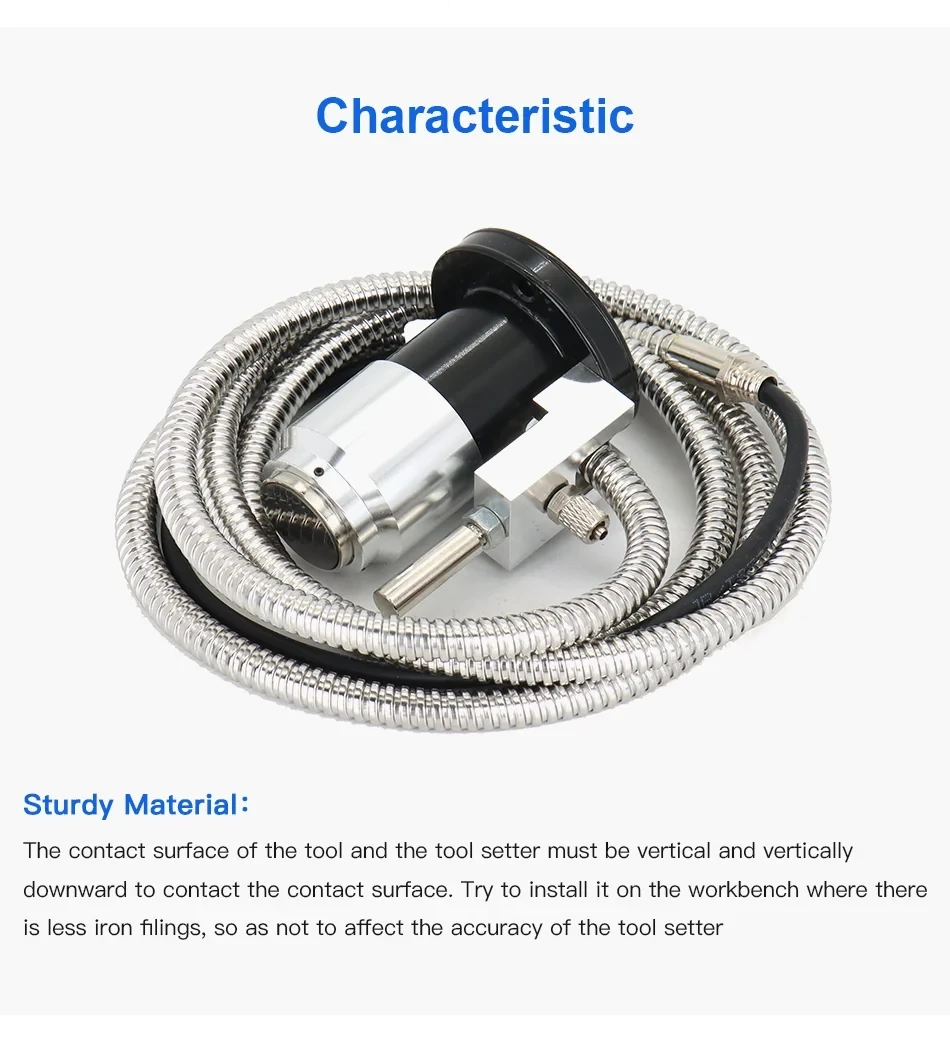 مستشعر أداة أوتوماتيكي عالي الدقة ، مكبس محور CNC Z ، مقياس الإعداد ، آلة الحفر ، جهاز التوجيه ، 4 أسلاك