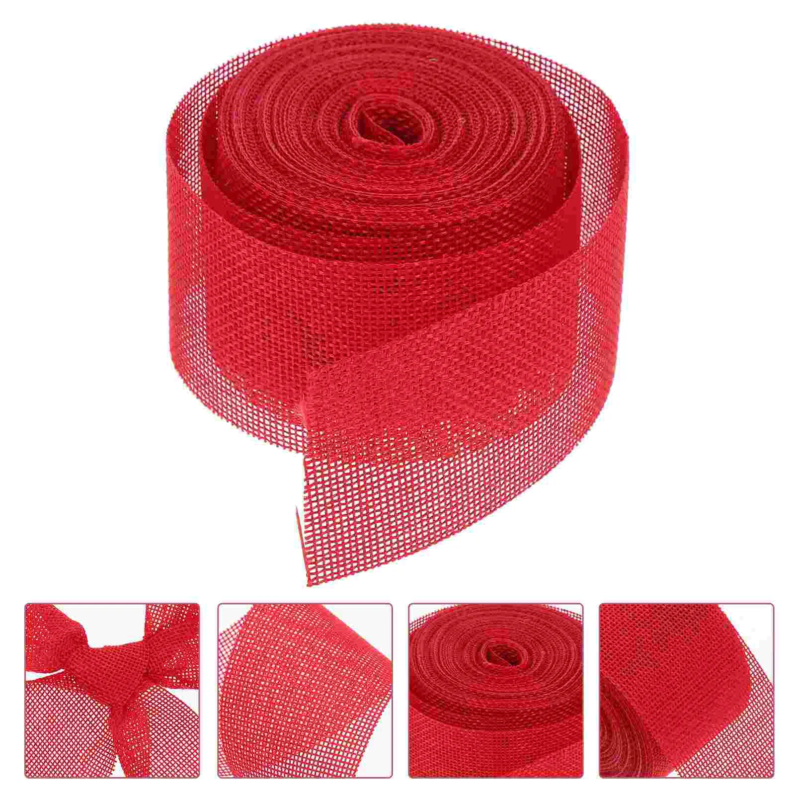 Imitation Linen Webbing DIY Crafts Ribbon Decor Ribbons Decorative Festival Party Decoration Burlap