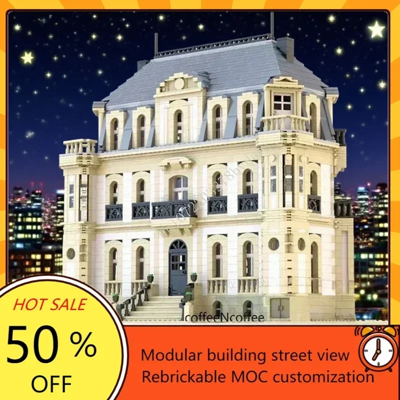 

4621PCS Château Saint-Jean MOC Custom Puzzle Building Blocks Creative Street View Architecture DIY Assembly Educational Toy Gift