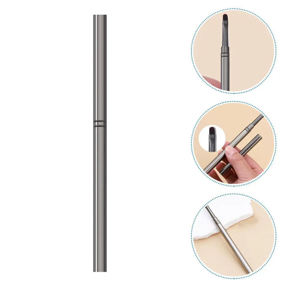 

2pcs Art Pen Nail Painting Tool Manicure Brush Gel Applicator Acrylic Nail Drawing Pens For Salon Home Use Durable Aluminum Tube