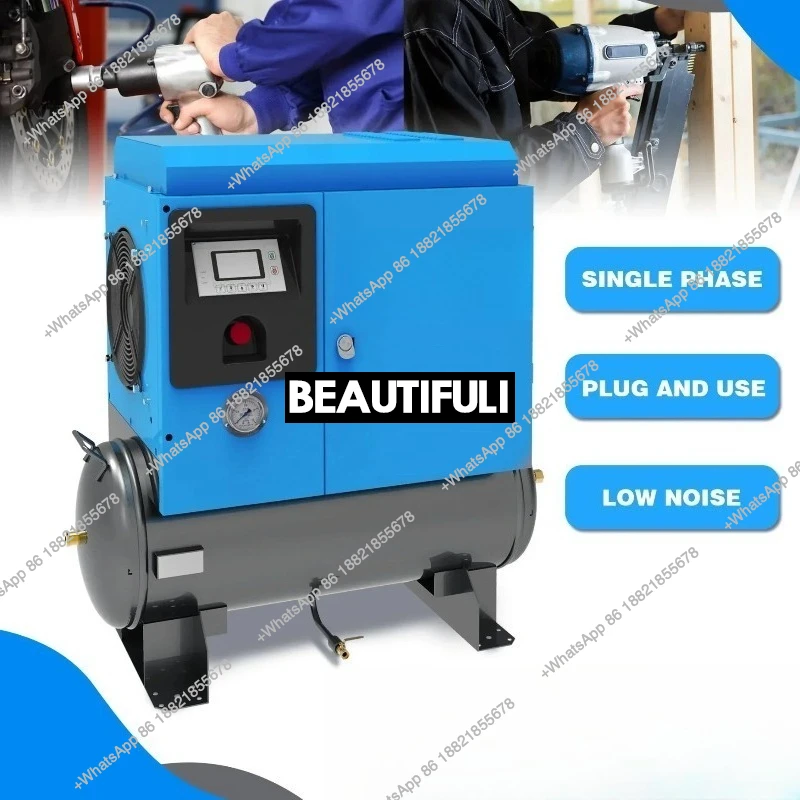 Olymtech single phase rotary screw air compressor 3.7kw 5hp screw air compressor 2-in-1 screw air compressor