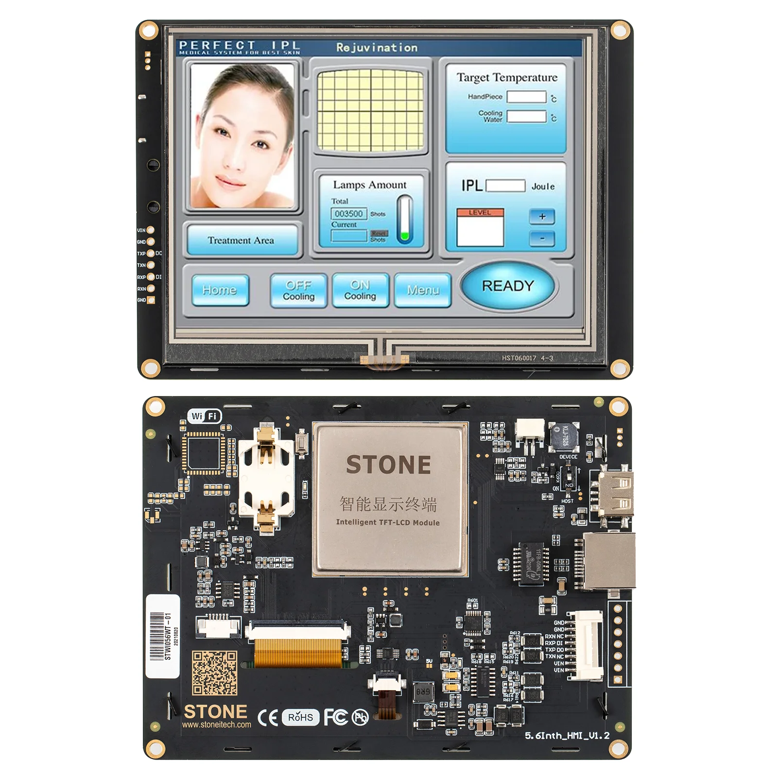 

3.5 Inch Intelligent HMI TFT LCD with Controller + Program + Touch Screen for Industry Use