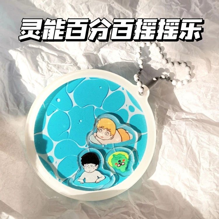 Anime Mobu Saiko Hyaku Kageyama Shigeo Reigen Arataka Acrylic Keychain Originality The Hokey Pokey Pendant Garniture Xmas Gifts