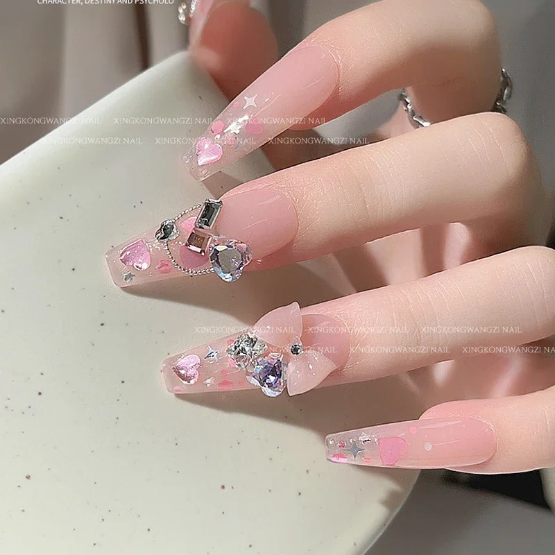 1/2 scatola Nail Art forma di battito cardiaco paillettes Glitter olografiche per resina fai da te che fa accessori per la decorazione del trucco delle unghie del mestiere di arte