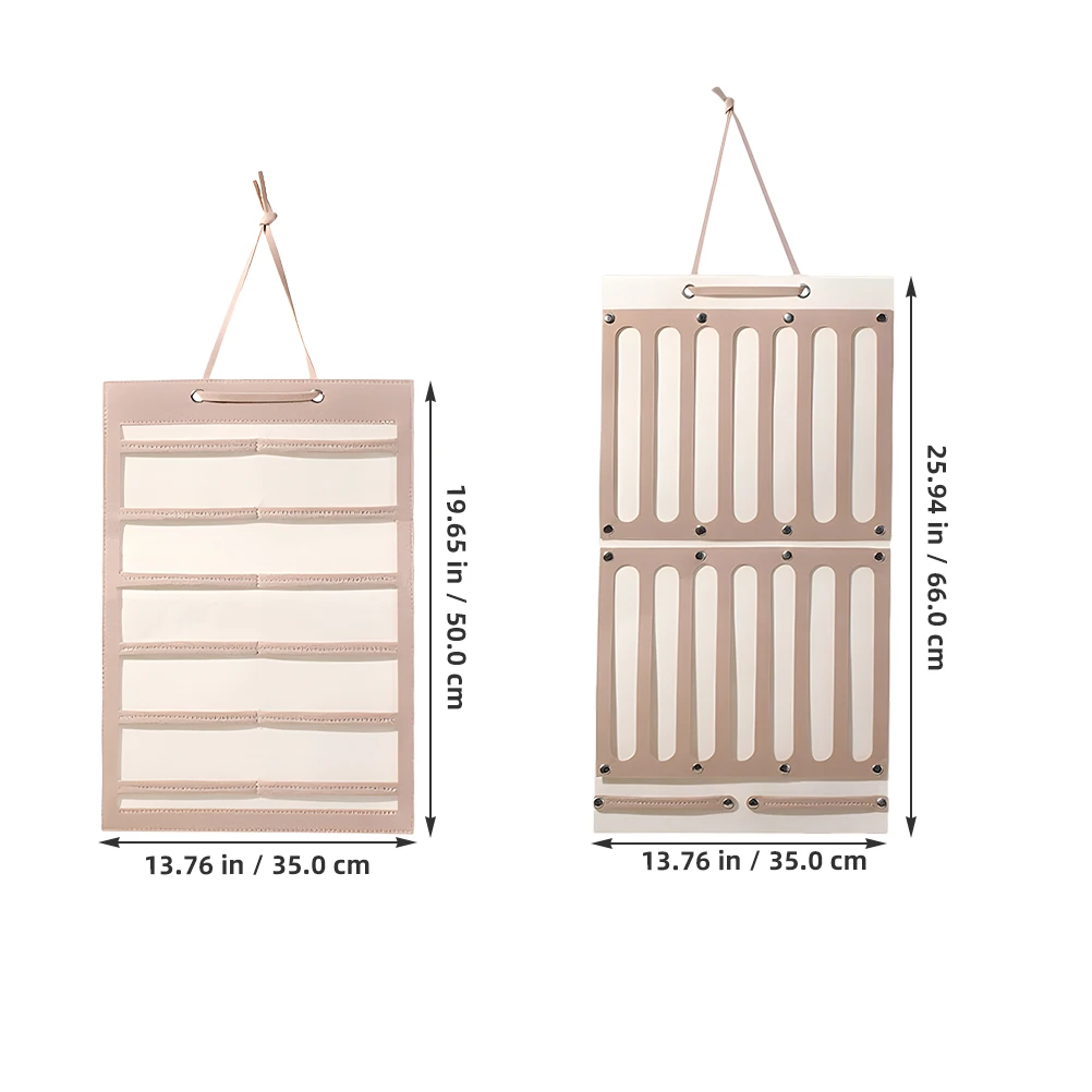 

2 Pcs Hair Accessories Storage Hanging Bag Bow Holder Organizer Display Organizers Band Rack Hairband