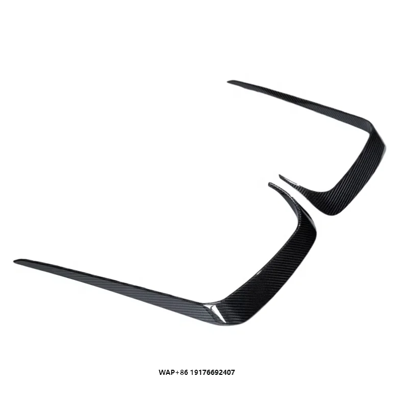 High Quality PK Style Dry Carbon Fiber  Front Bumper Canard Wing Front Bumper Splitter Front Bumper Upper Trim forLotus Eletre