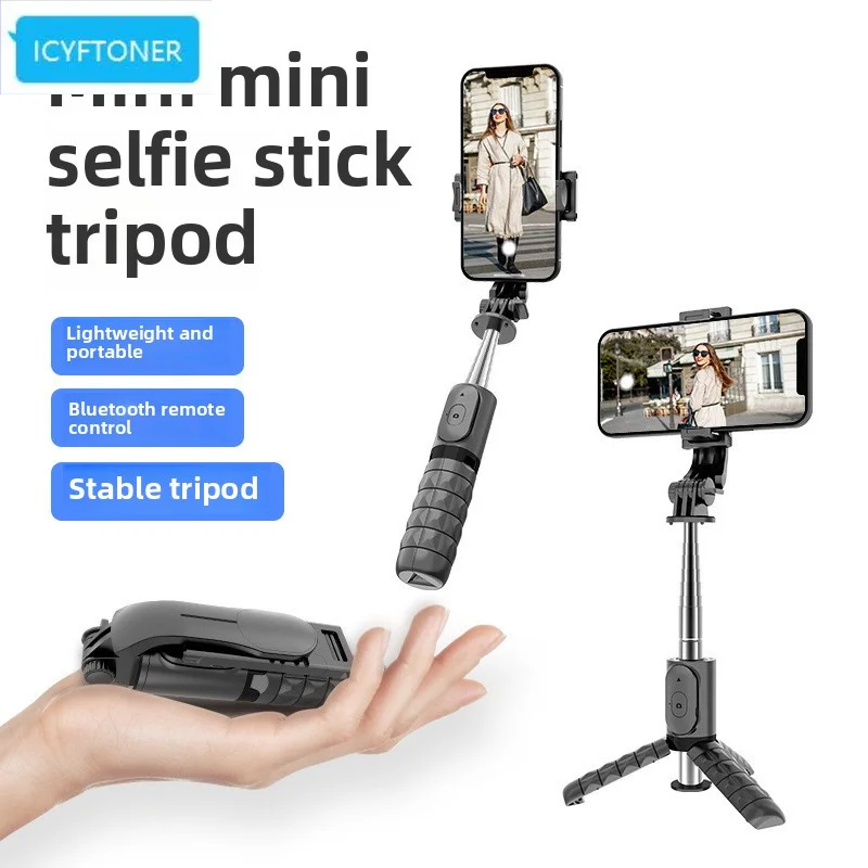 

Icyftoner new Q11 mini phone selfie stick mini Bluetooth selfie livephotography desktop tripod stand