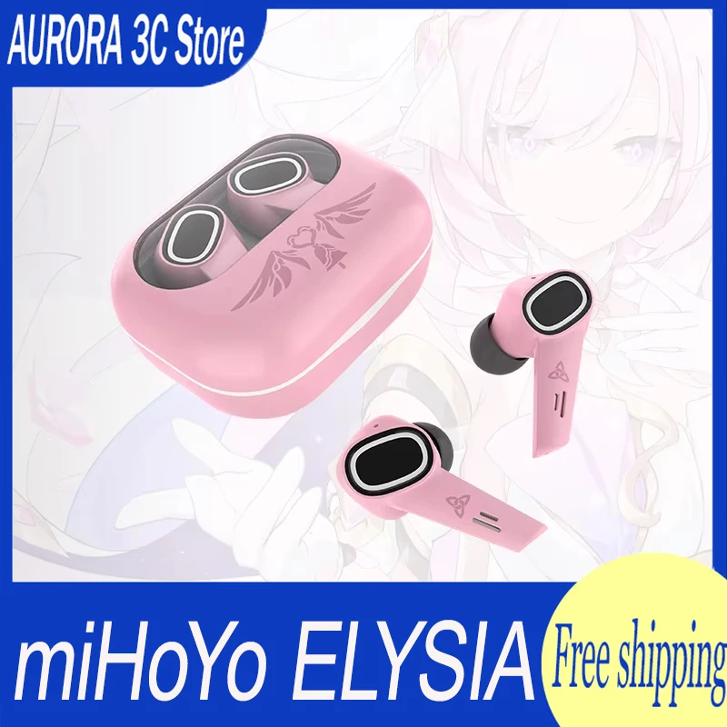 miHoYo Official Honkai Impact 3 ELYSIA Bluetooth Headset Customized Game Anime Cosplay Collection Gift Noise Reduction Earphones