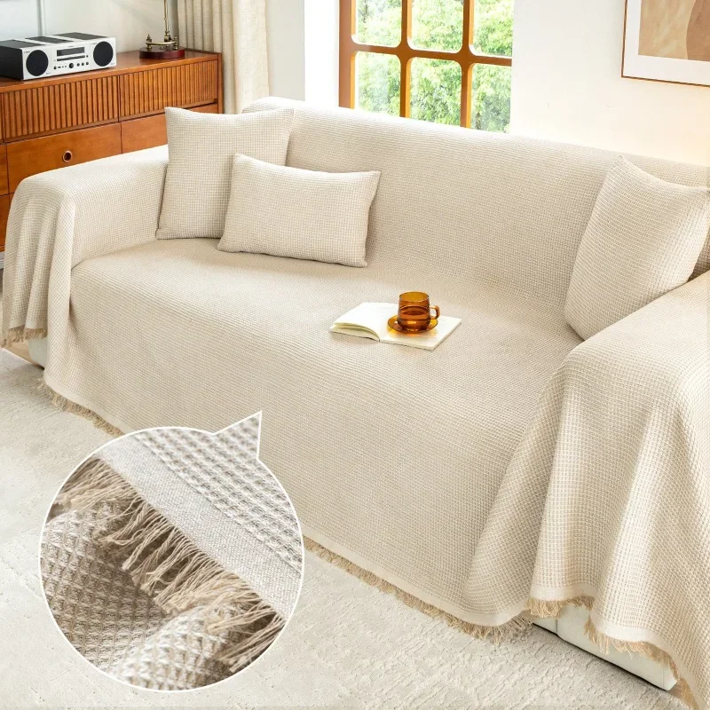 1PC-Sofa Towel Fabric Suitable for All Seasons, Light Luxury High-end Sofa Towel, Anti Cat Scratch, Living Room Sofa Towel