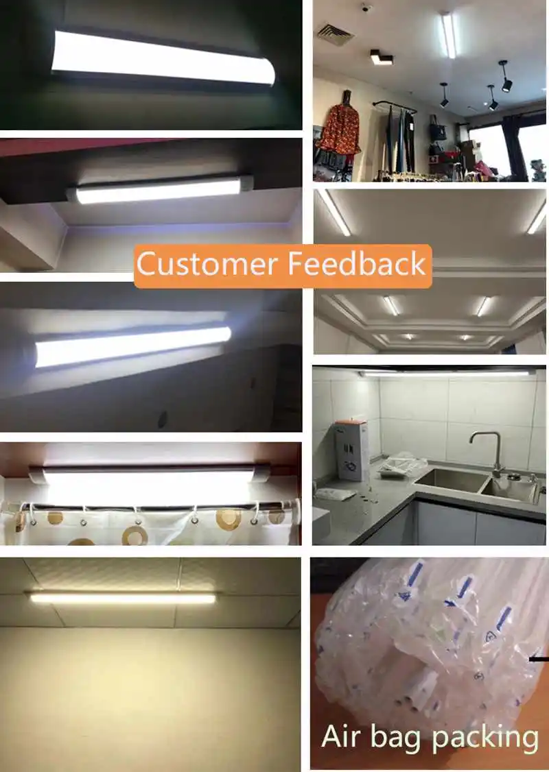 Indoor Hause LED Lampe Rohr Hohe Helligkeit 90/120 cm Linear Lichter Bar 220 v Beleuchtung Birne Für Schlafzimmer küche Schrank Lampen Streifen – Detail 16
