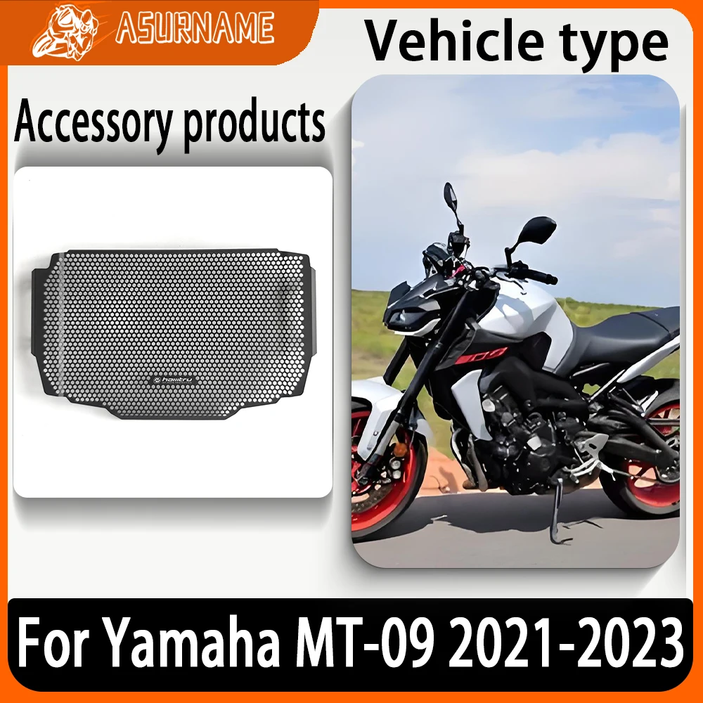 

For Yamaha MT09 MT 09 MT-09 2021-2023 Motorcycle Honeycomb Grille Cover to Protect Radiator Core Guard Accessories
