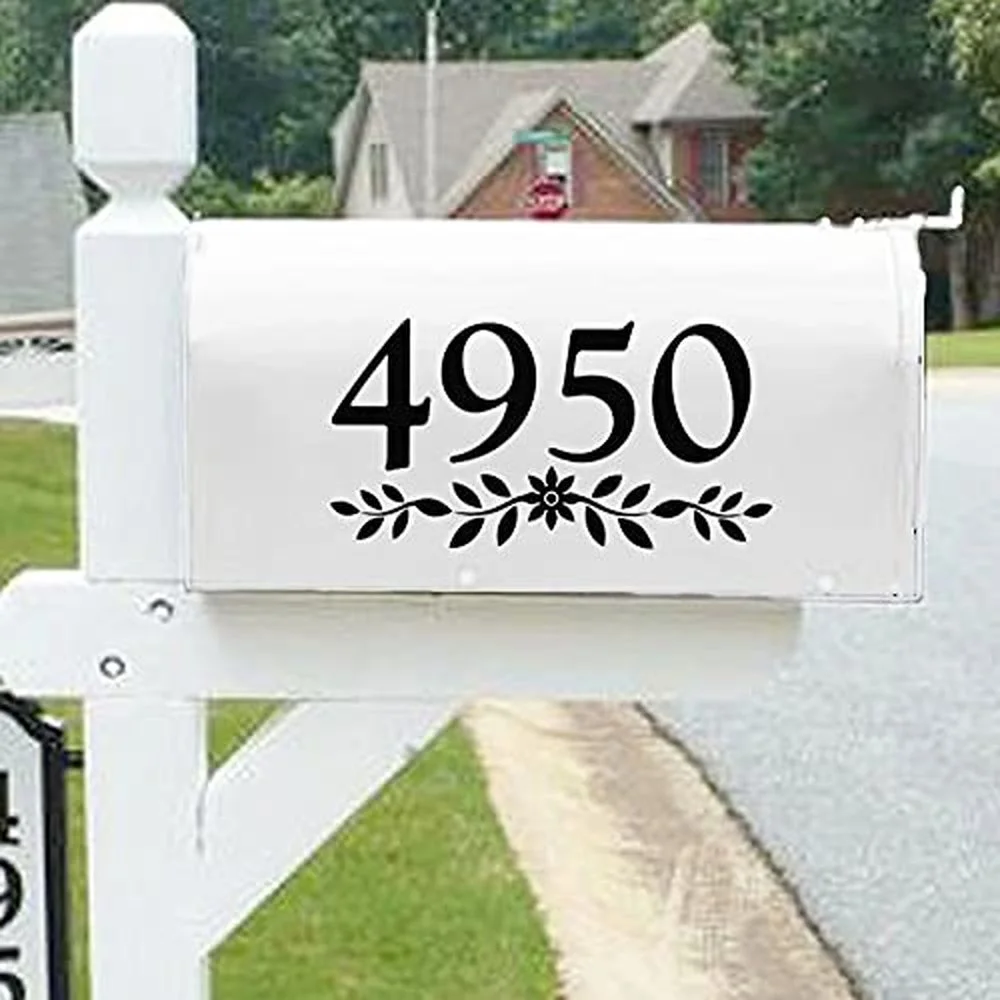 3 X Mailbox Digital Decal Customized Your Personality Address Room Vinyl Sticker Decoration