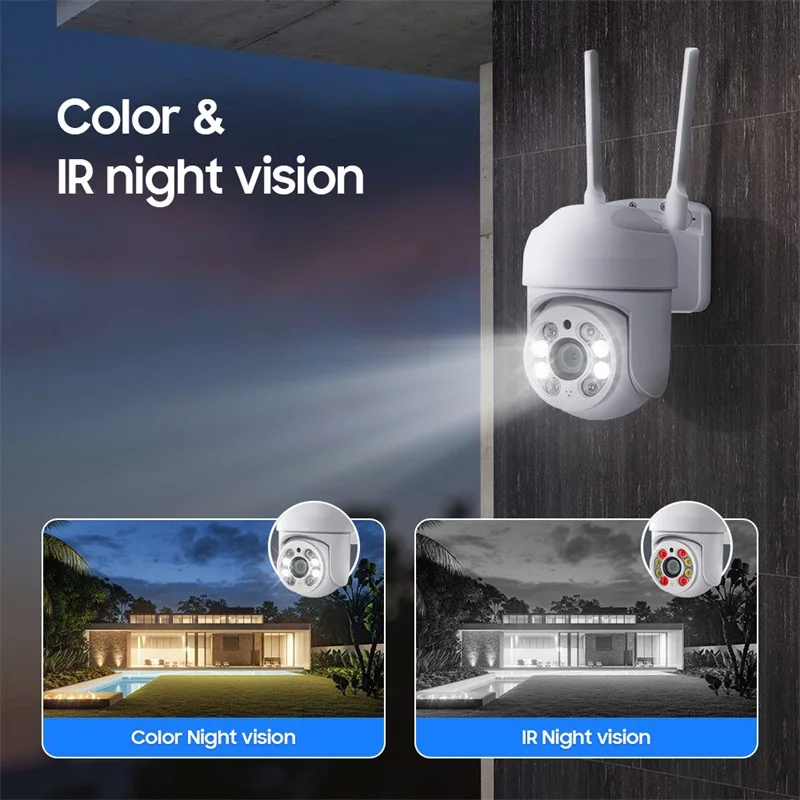 2MP Outdoor Wireless Surveillance Camera Waterproof Full Color HD Night Vision Auto Tracking Indoor CCTV Camera Baby Monitor